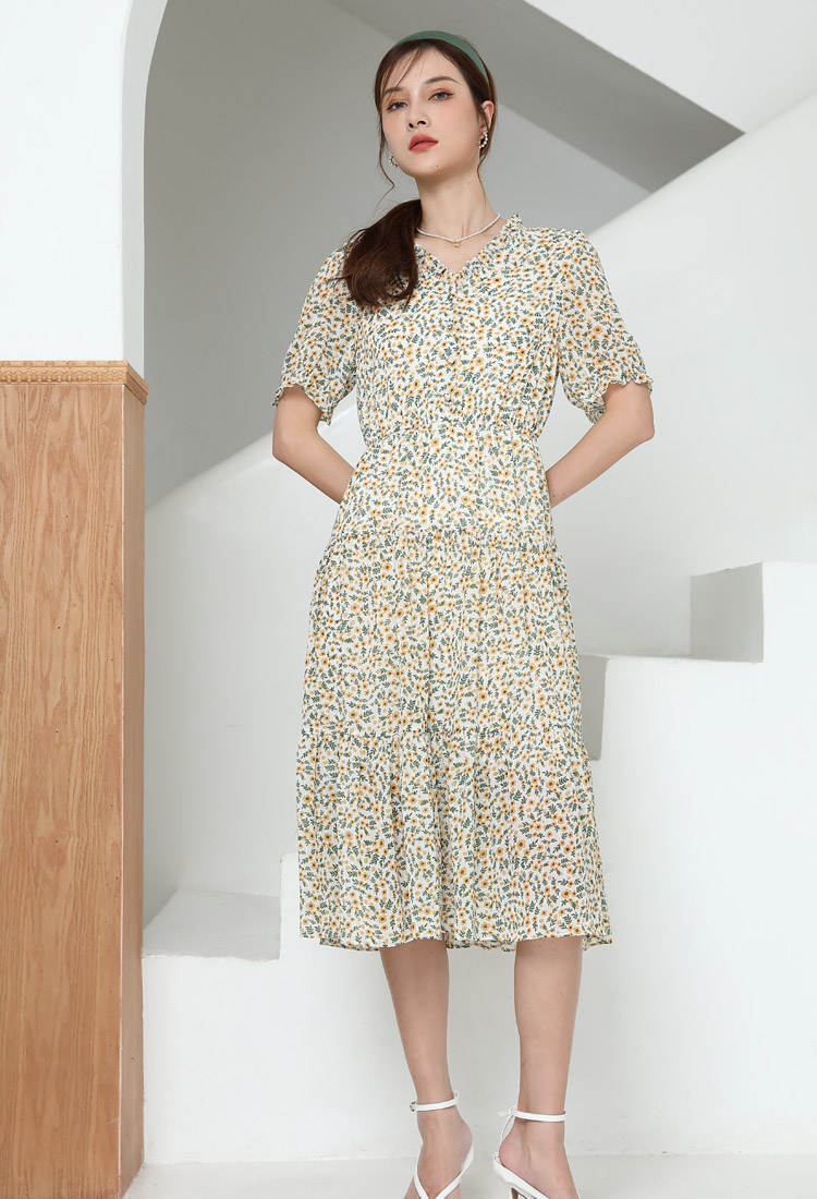 Jimmy Seio's 2021 summer new floral dress details Picture