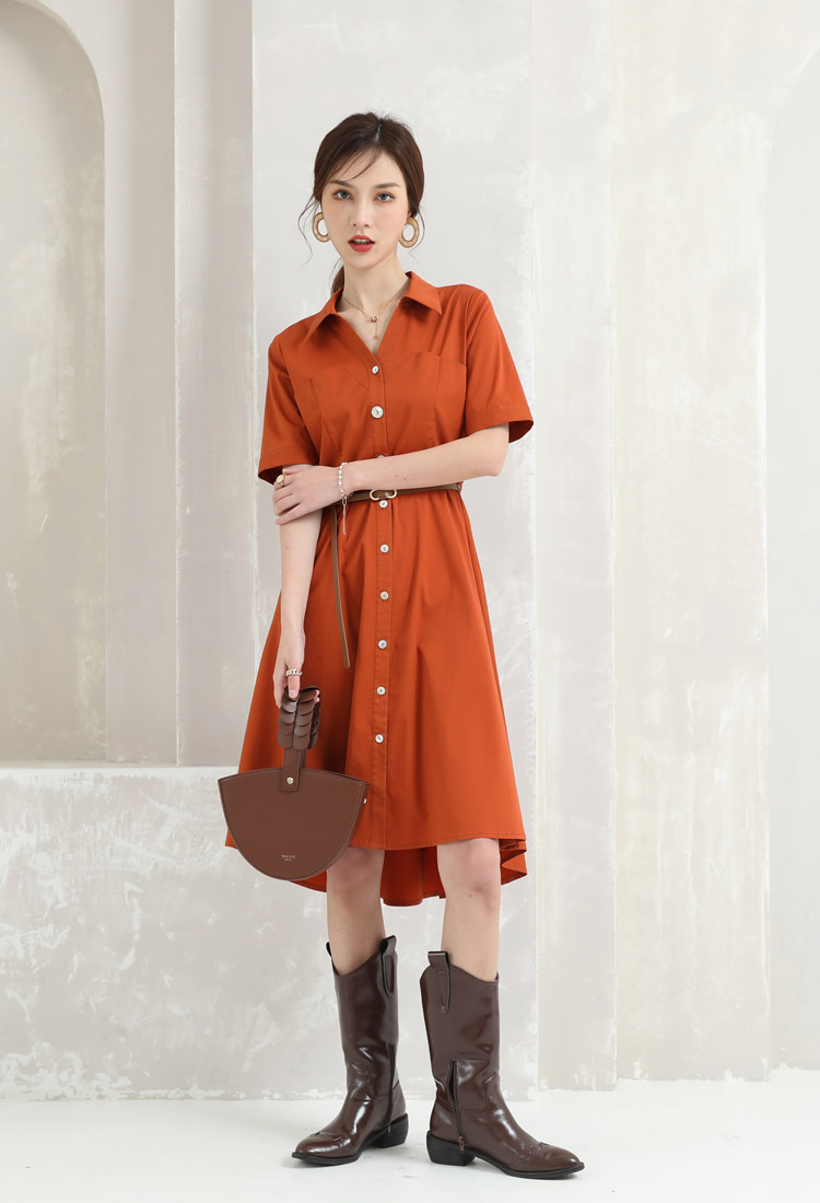 Jimmy Seio's new women's red dress 1D2121706 for Spring 2021 Application Scenario