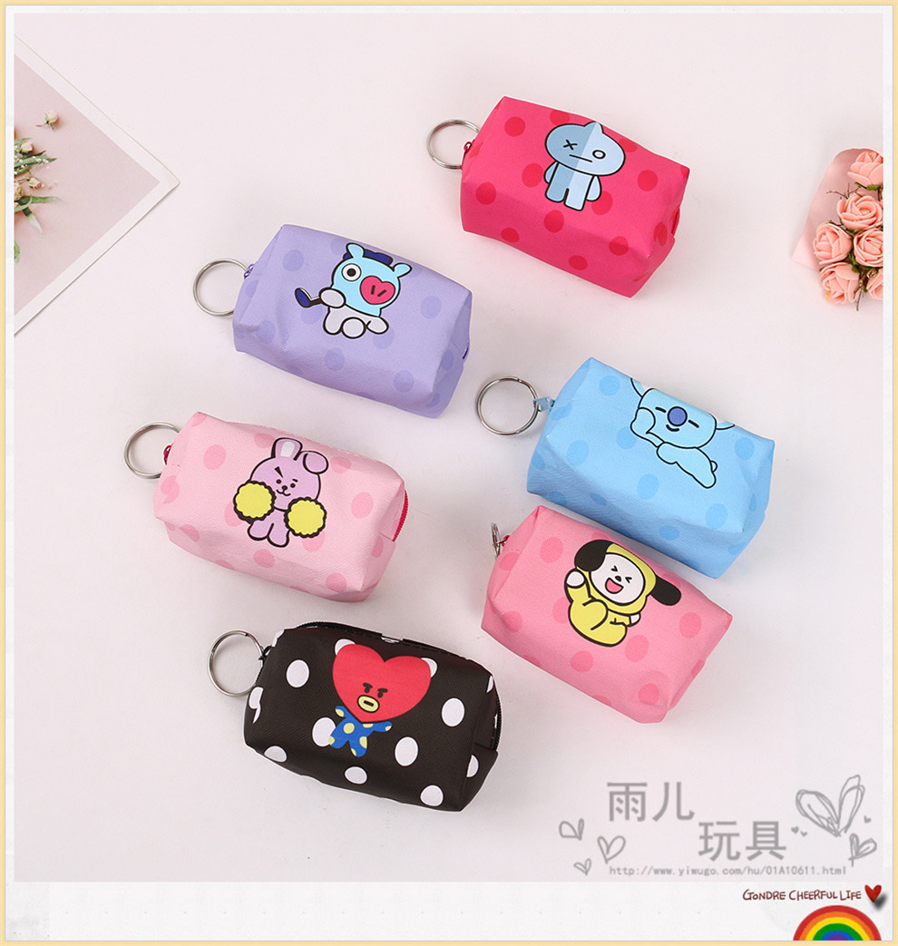 BTS21印刷零钱包 皮革零钱包印刷钱包立体印刷零钱包详情图7