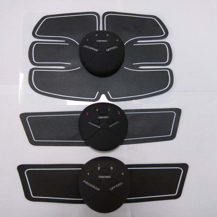 跨境健身器懒人家用按摩肚子肌肉热敷 健身贴片 智能腹肌贴片 三件套礼盒装细节图