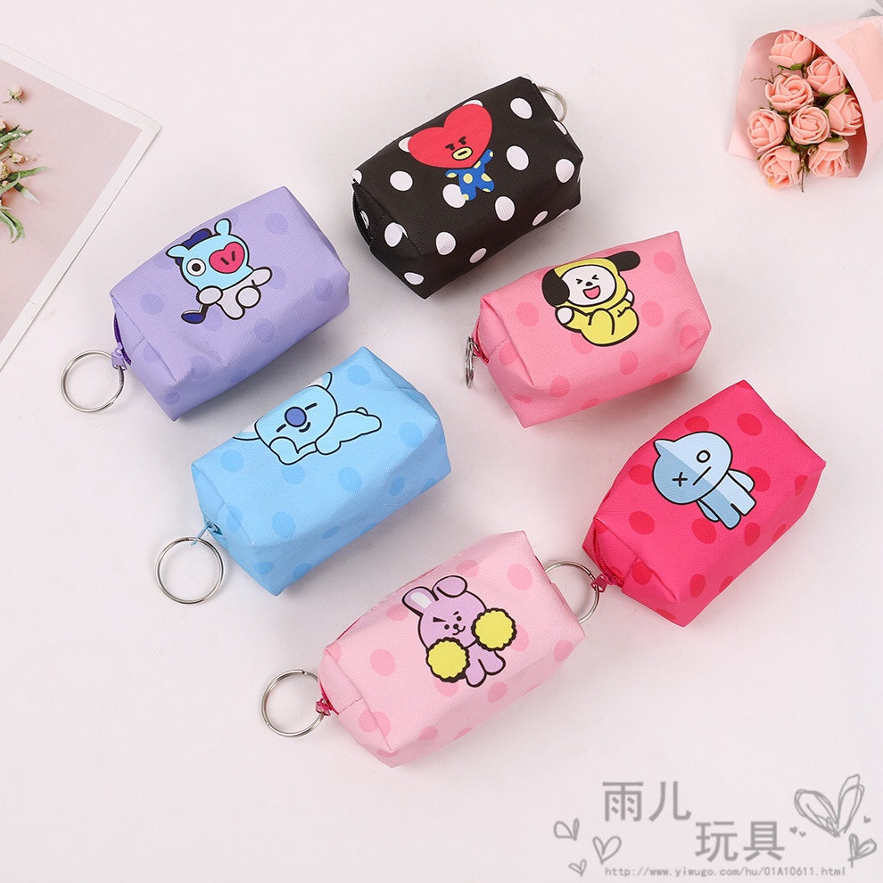 BTS21印刷零钱包 皮革零钱包印刷钱包立体印刷零钱包图