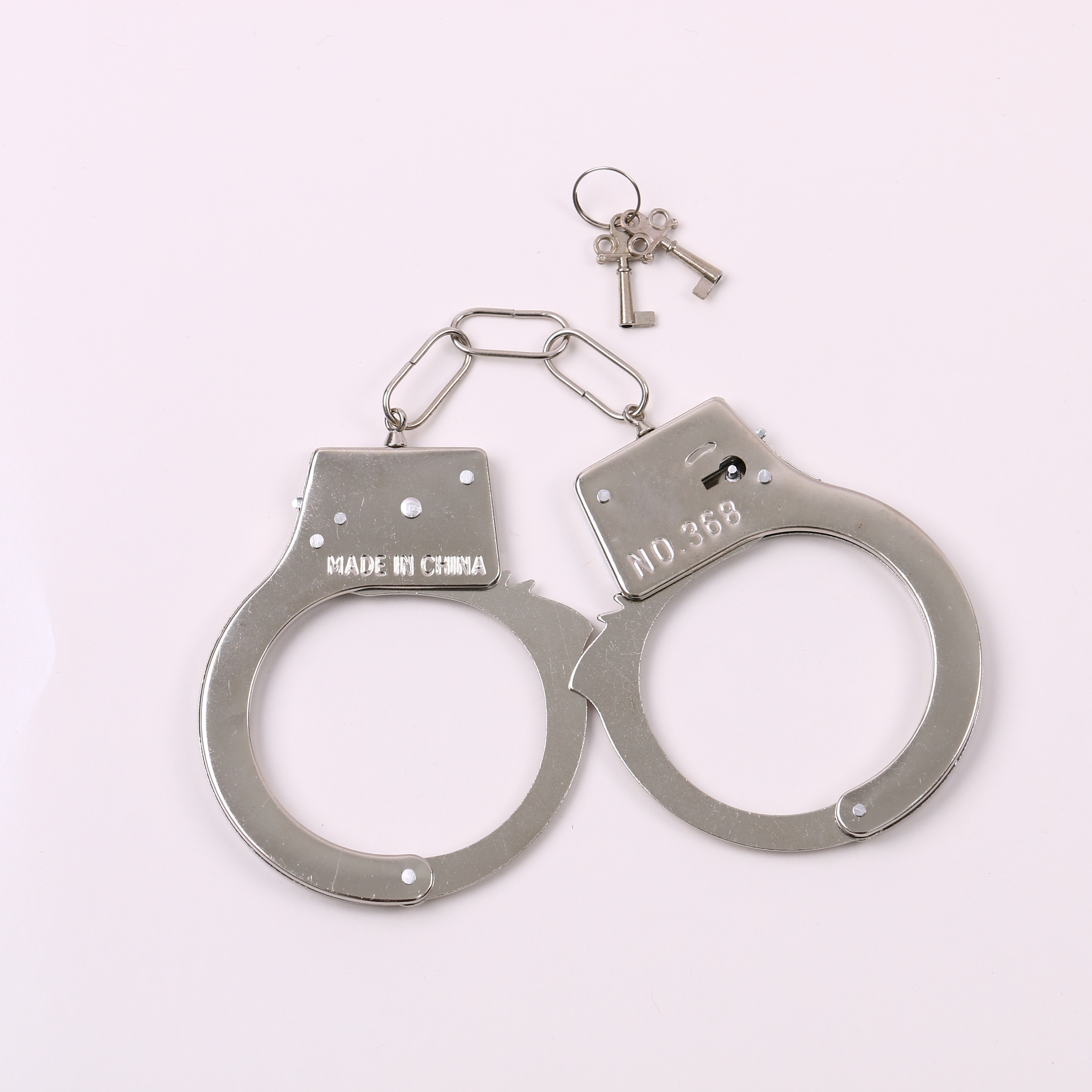 莉颖玩具金属玩具手铐 万圣节手铐 368吸塑红版手铐 详情4