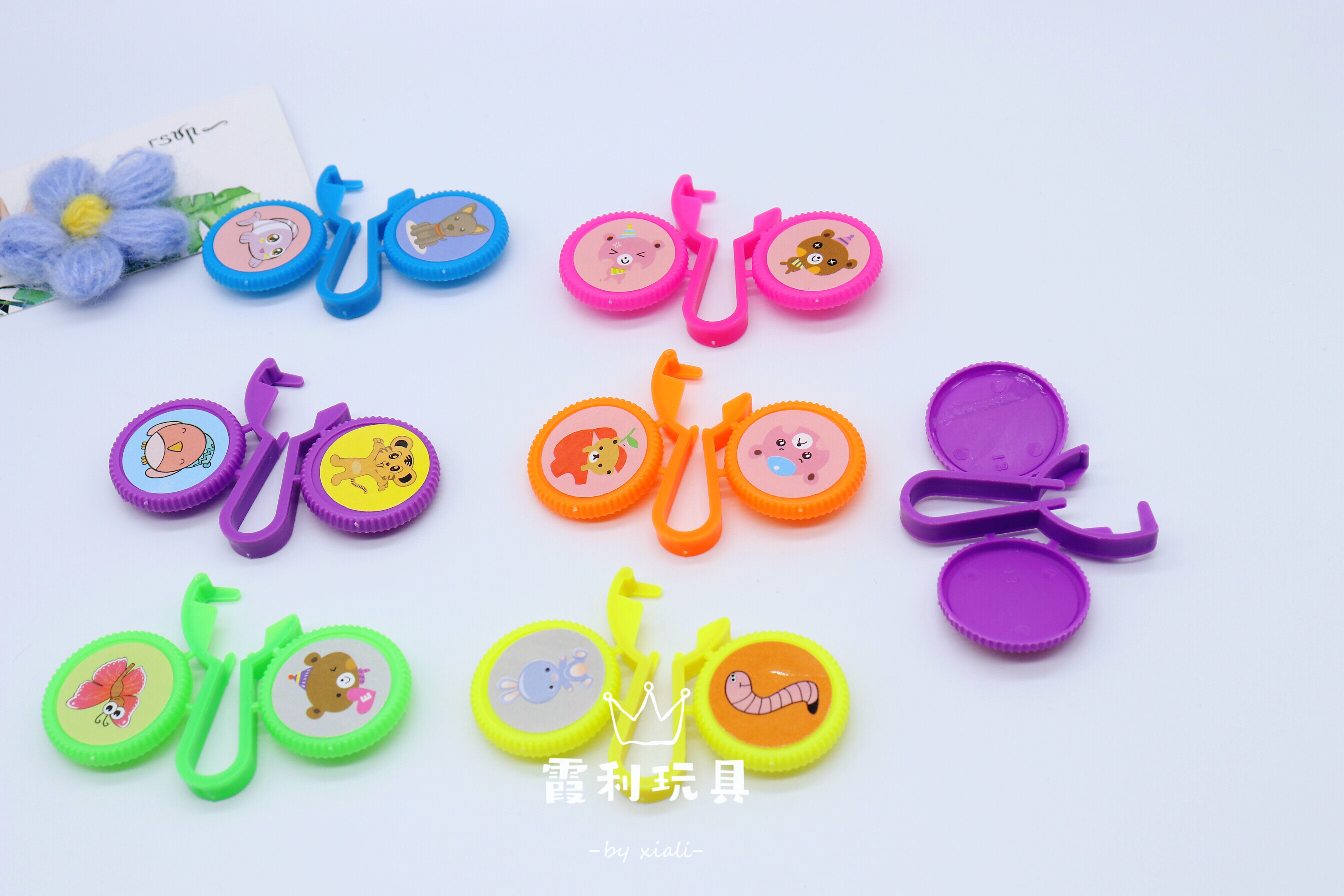 Mini Double saucer children's plastic toy giveaway party Specification image