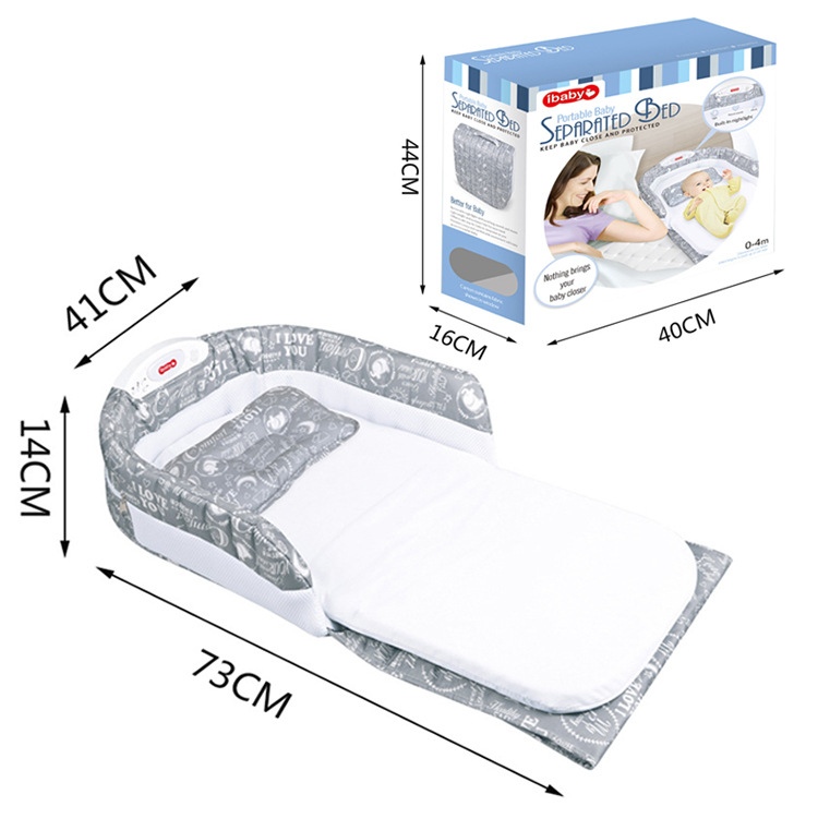 婴儿床床中床折叠式宝宝床中床分隔床婴儿旅行床便捷式婴儿睡床详情图2