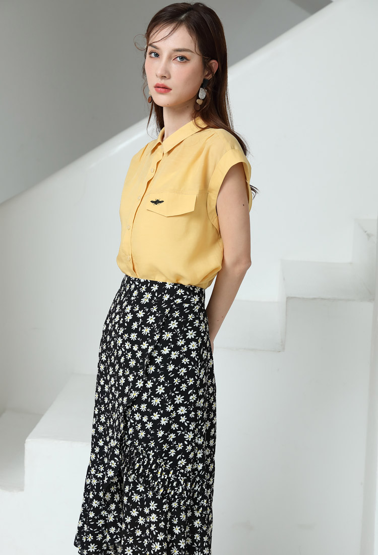 Jimmy Seio's 2021 summer debut new women's stylish top 1K2121812 Specification image