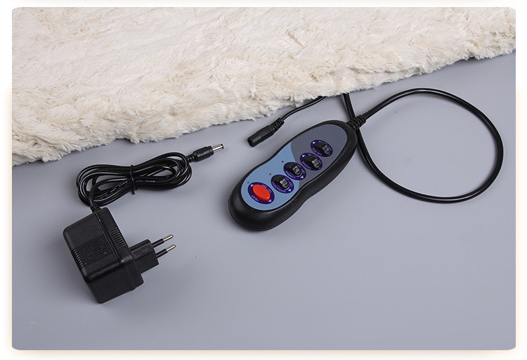 防羊绒按摩床垫 震动带加热9个点全身按摩垫/按摩毯9电机理疗床垫 详情图6