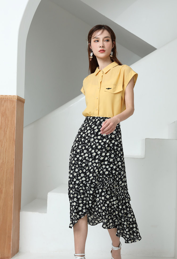 Jimmy Seio's 2021 summer debut new women's stylish top 1K2121812 details Picture