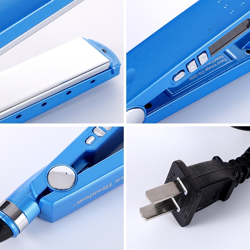 跨境爆款直发器卷直两用直发夹板头发拉直器厂家直销负离子卷发器 细节图