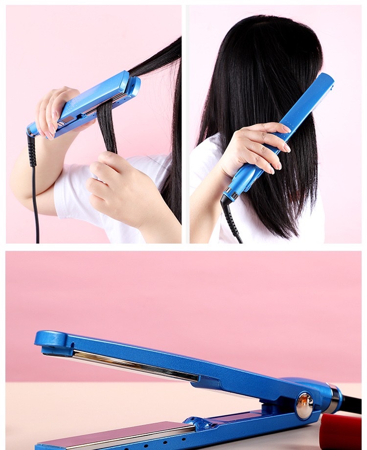 跨境爆款直发器卷直两用直发夹板头发拉直器厂家直销负离子卷发器 详情图2