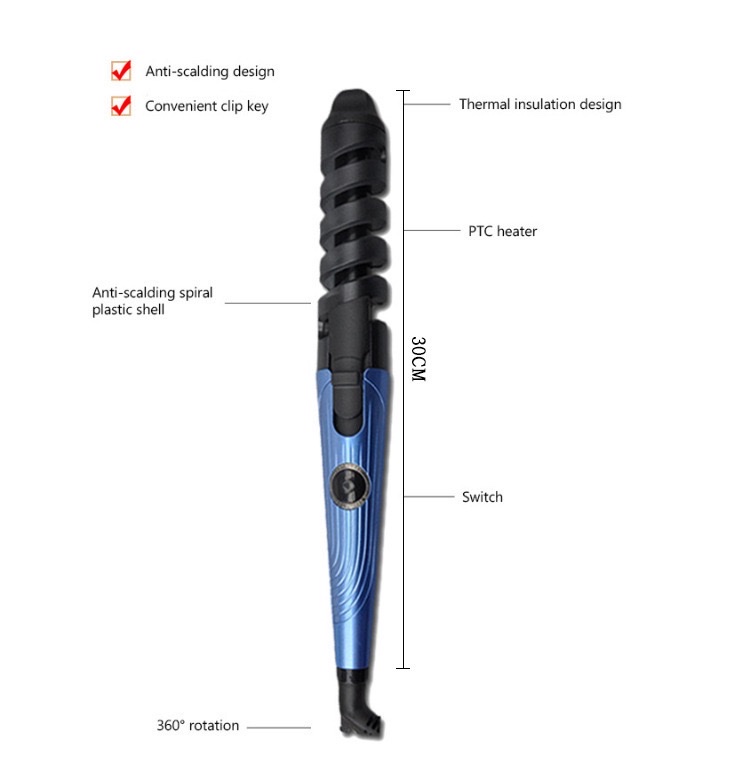 跨境欧美直卷发器外贸三件套卷发棒陶瓷套装卷直两用夹板电热代发 详情图5