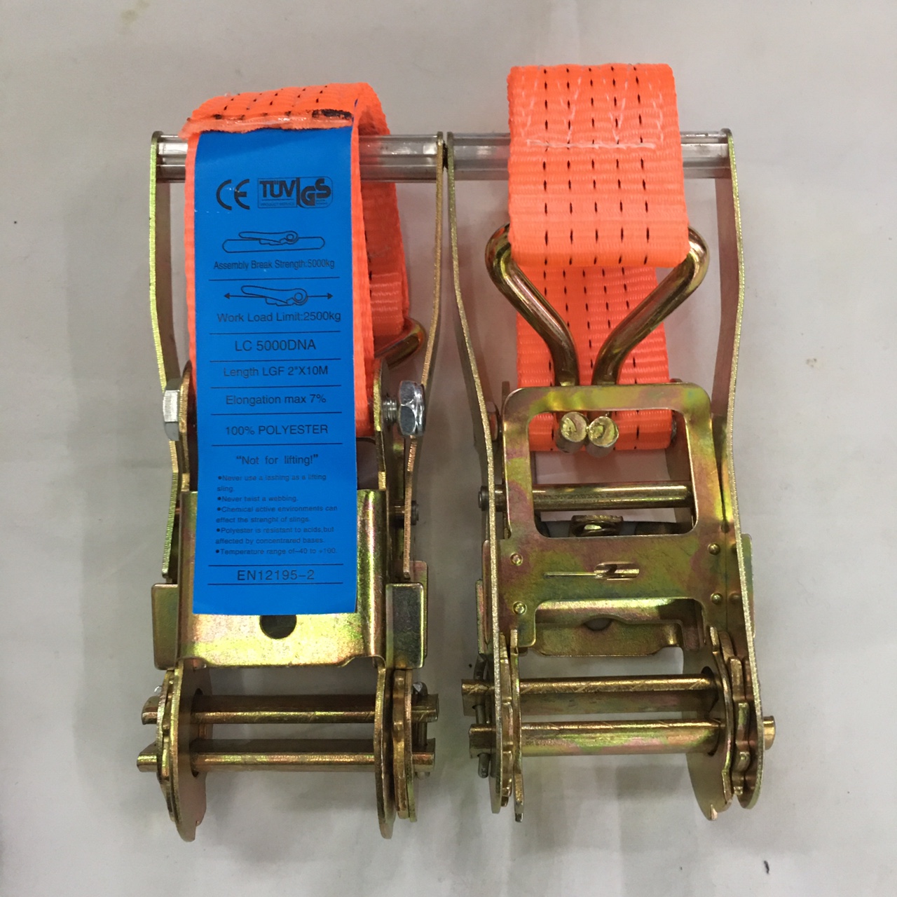 2*10M涤纶捆绑器 紧固带 打包带 拖车带 