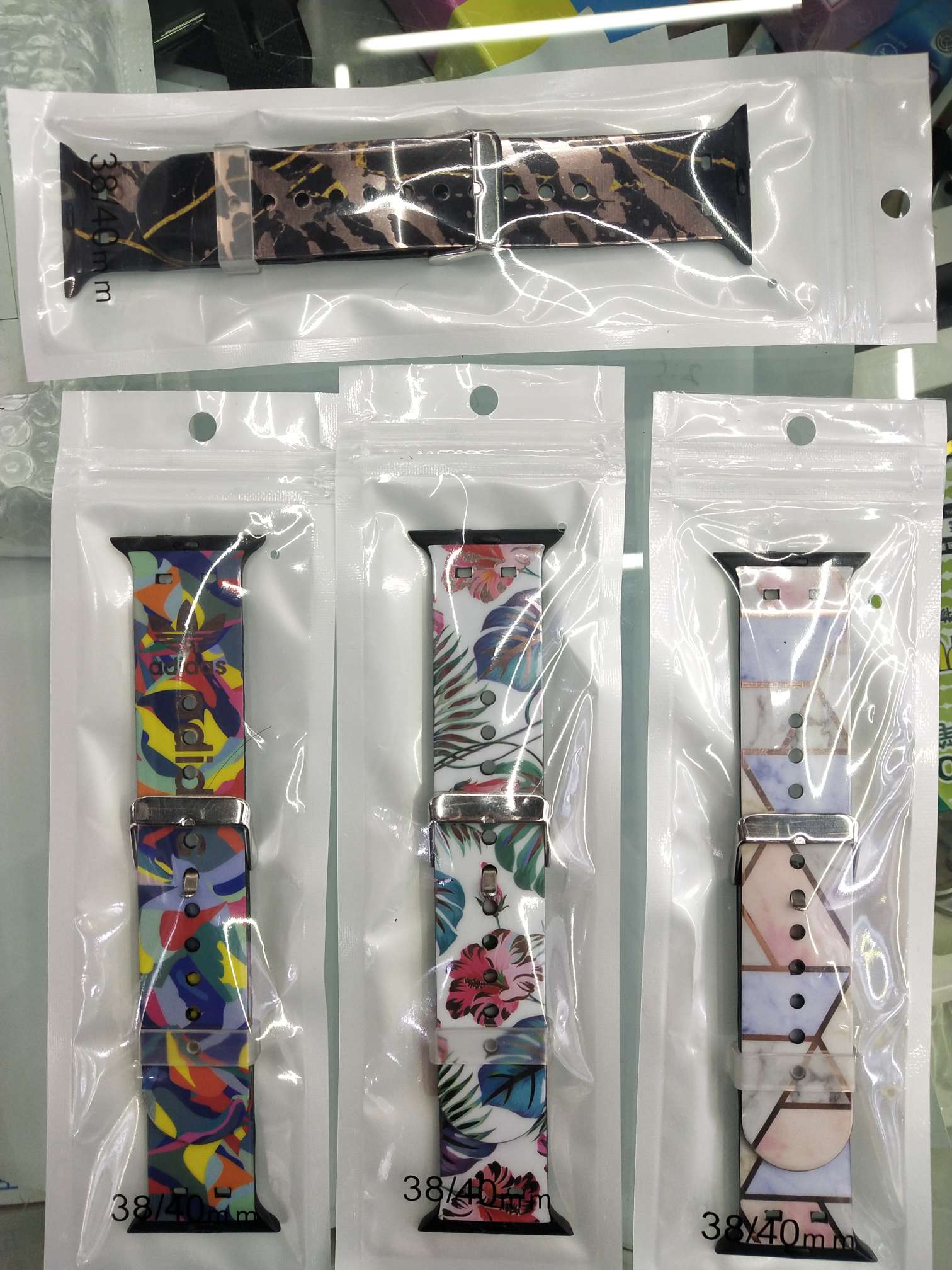 电镀图案苹果手表表带 图案多样可来图定制详情图5