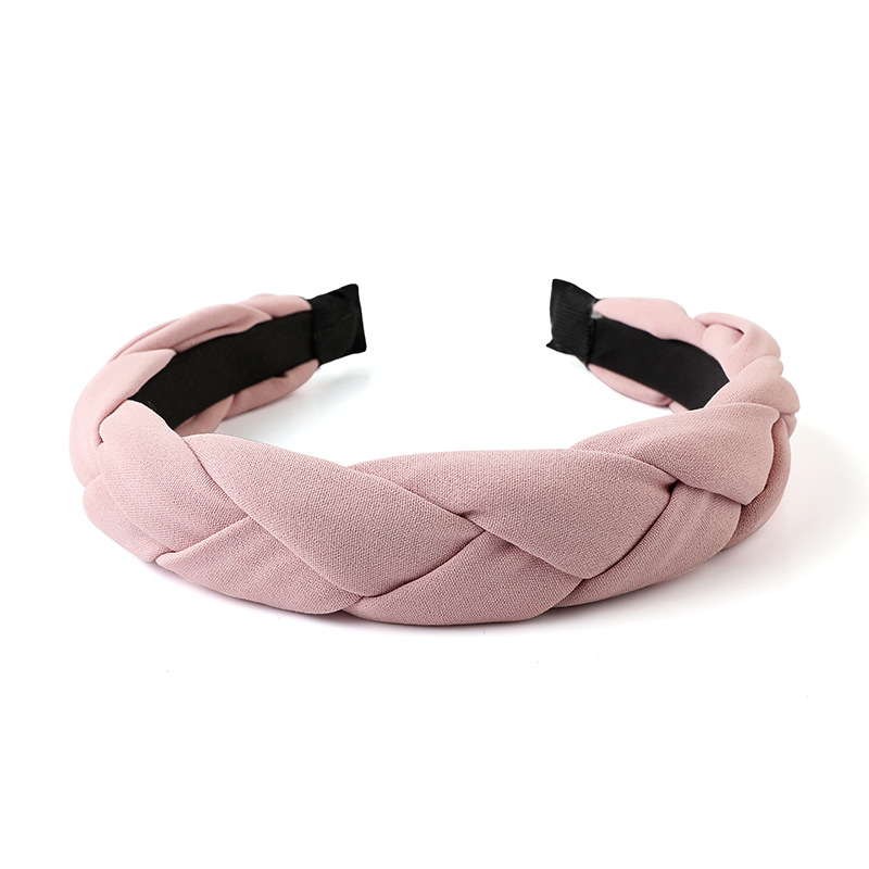 Monochrome headband in various solid colors laid flat