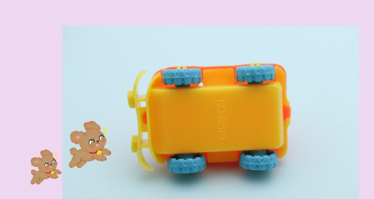 Sliding car, children's plastic toys, party gifts, gacha detail image 4