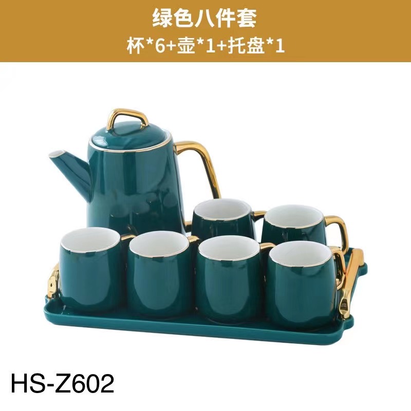 新产品上架  景德镇陶瓷 陶瓷水具 陶瓷咖啡具 陶瓷杯 陶瓷茶具陶瓷杯 陶瓷壶 花茶壶 套装