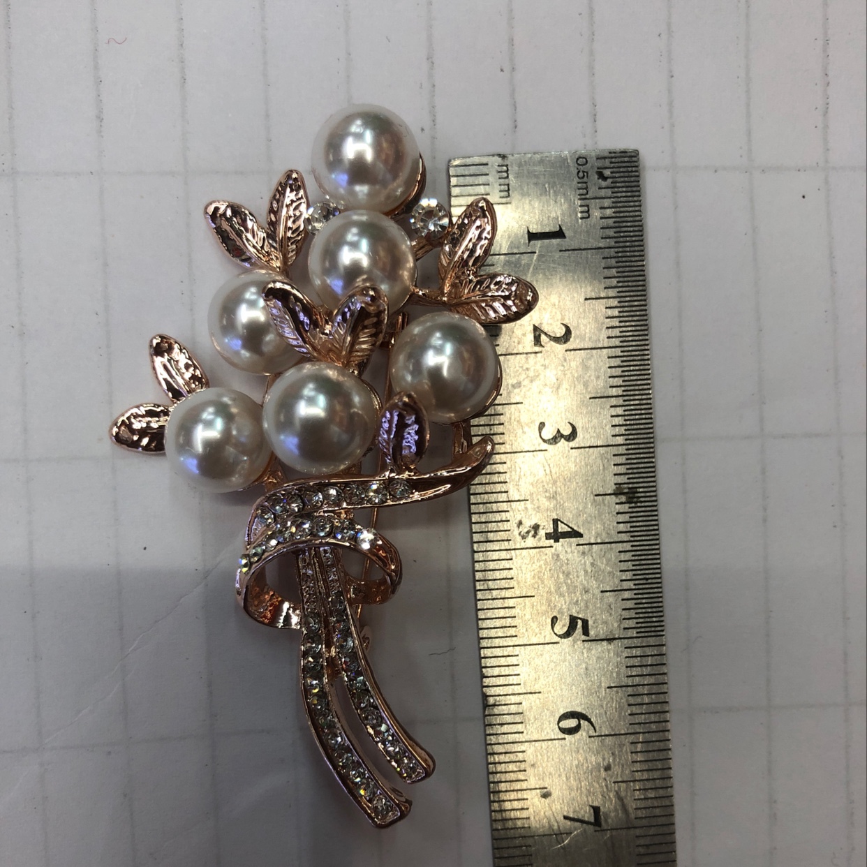 6颗大珍珠花束胸花产品图