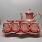 景德镇陶瓷 陶瓷水具 陶瓷咖啡具 陶瓷杯 陶瓷茶具陶瓷杯 陶瓷壶 花茶壶 套装