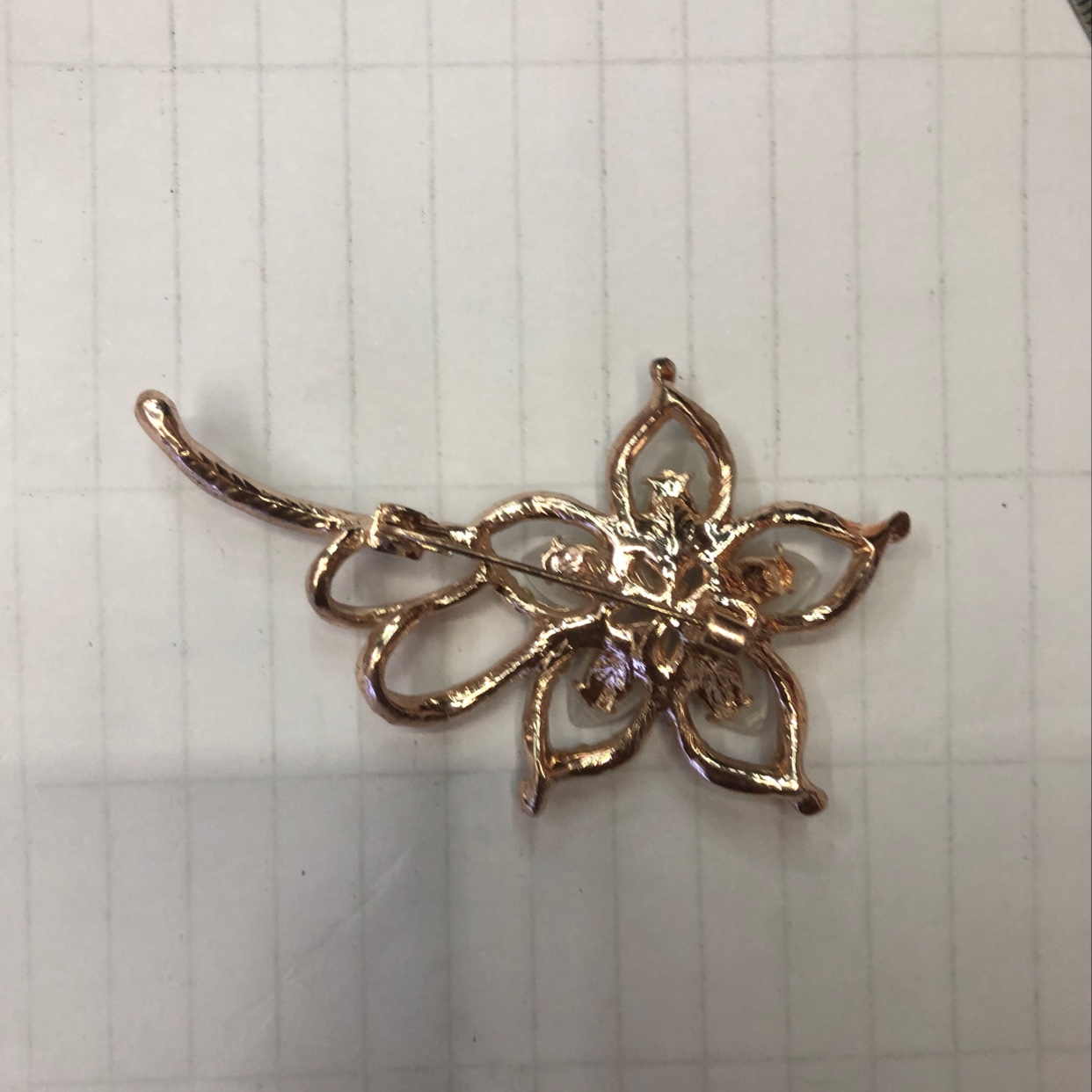 5马眼猫眼大花朵胸针详情图3