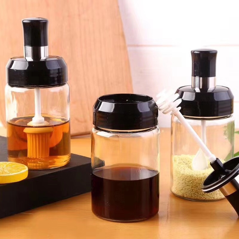 玻璃调味瓶，调味罐，勺 刷 蜂蜜棒详情图5