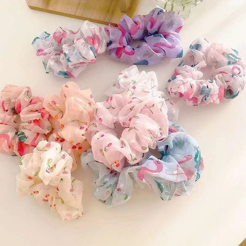 小樱桃碎花大肠发圈炫丽多彩美滋滋超好看看了都想要超级好都来买买买