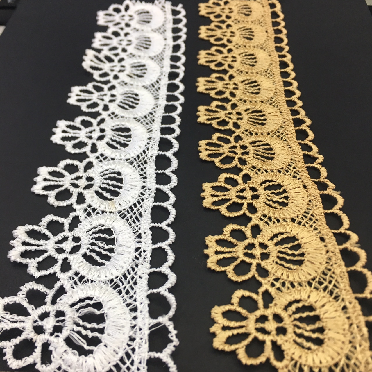 涤光水溶条码 花边刺绣 服装辅料diy