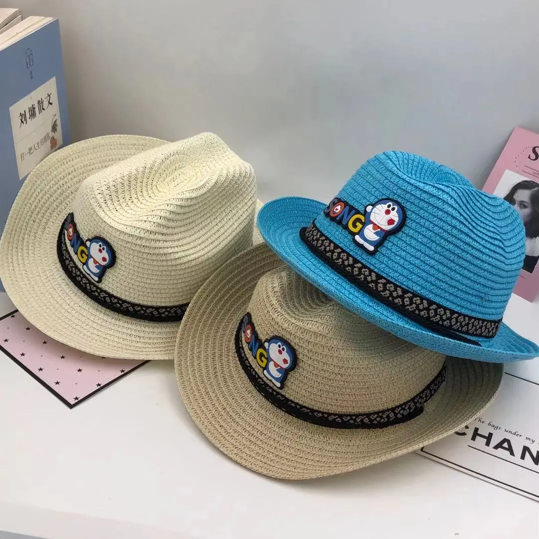 Hats for boys and girls aged 2 to 8, summer sun hats, children's straw hats, boys' sun hats, and cool fisherman hats detail image 6
