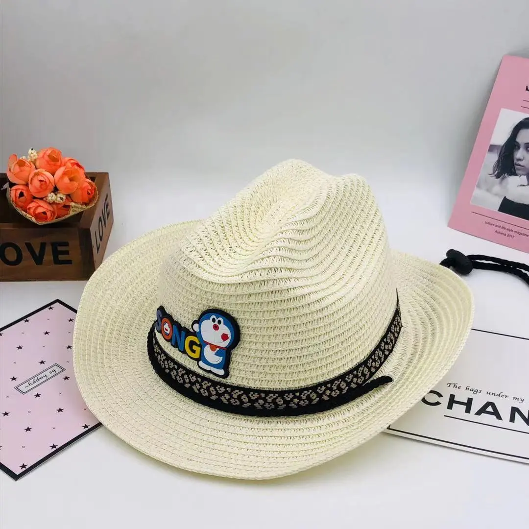 Hats for boys and girls aged 2 to 8, summer sun hats, children's straw hats, boys' sun hats, and cool fisherman hats detail image 8