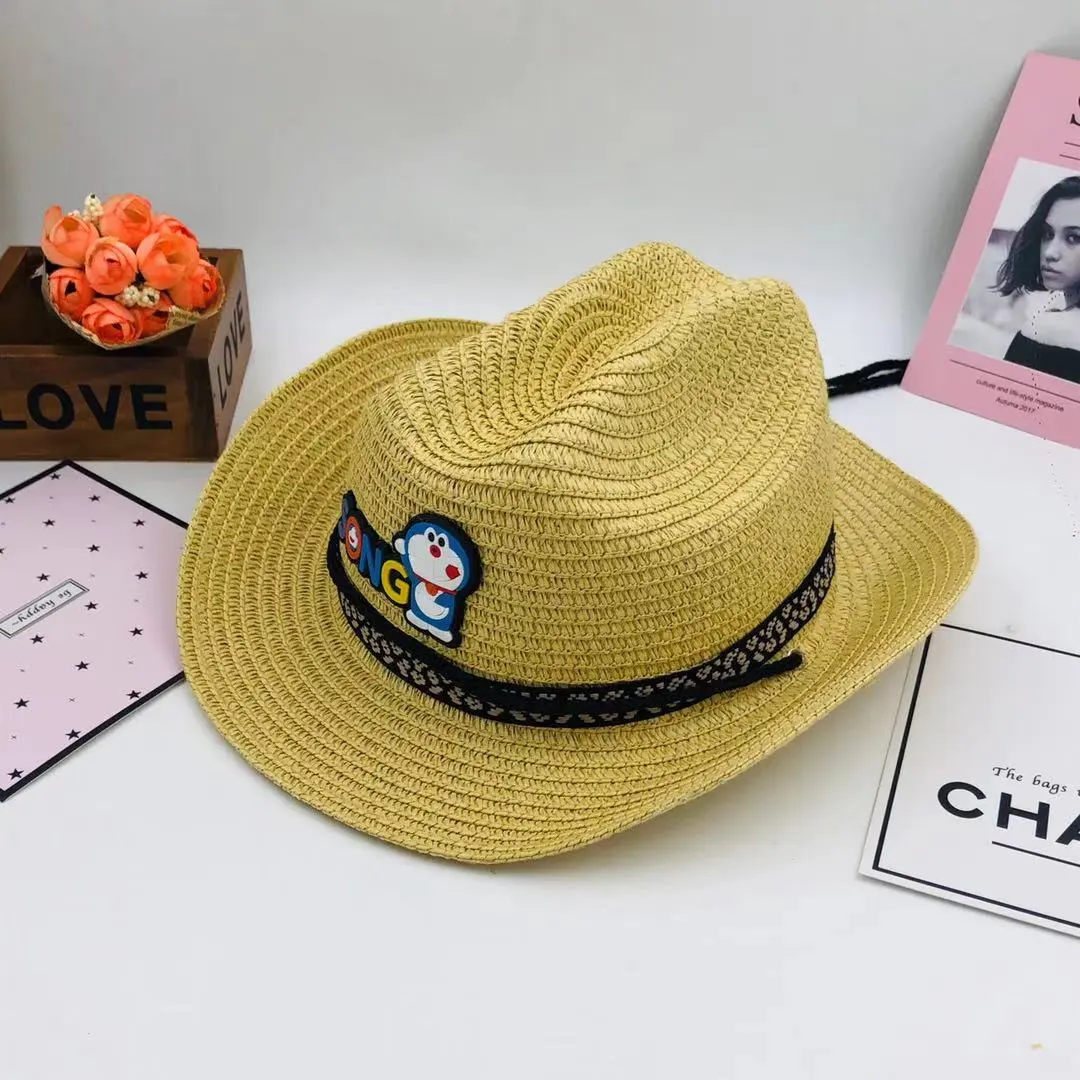 Hats for boys and girls aged 2 to 8, summer sun hats, children's straw hats, boys' sun hats, and cool fisherman hats detail image 7