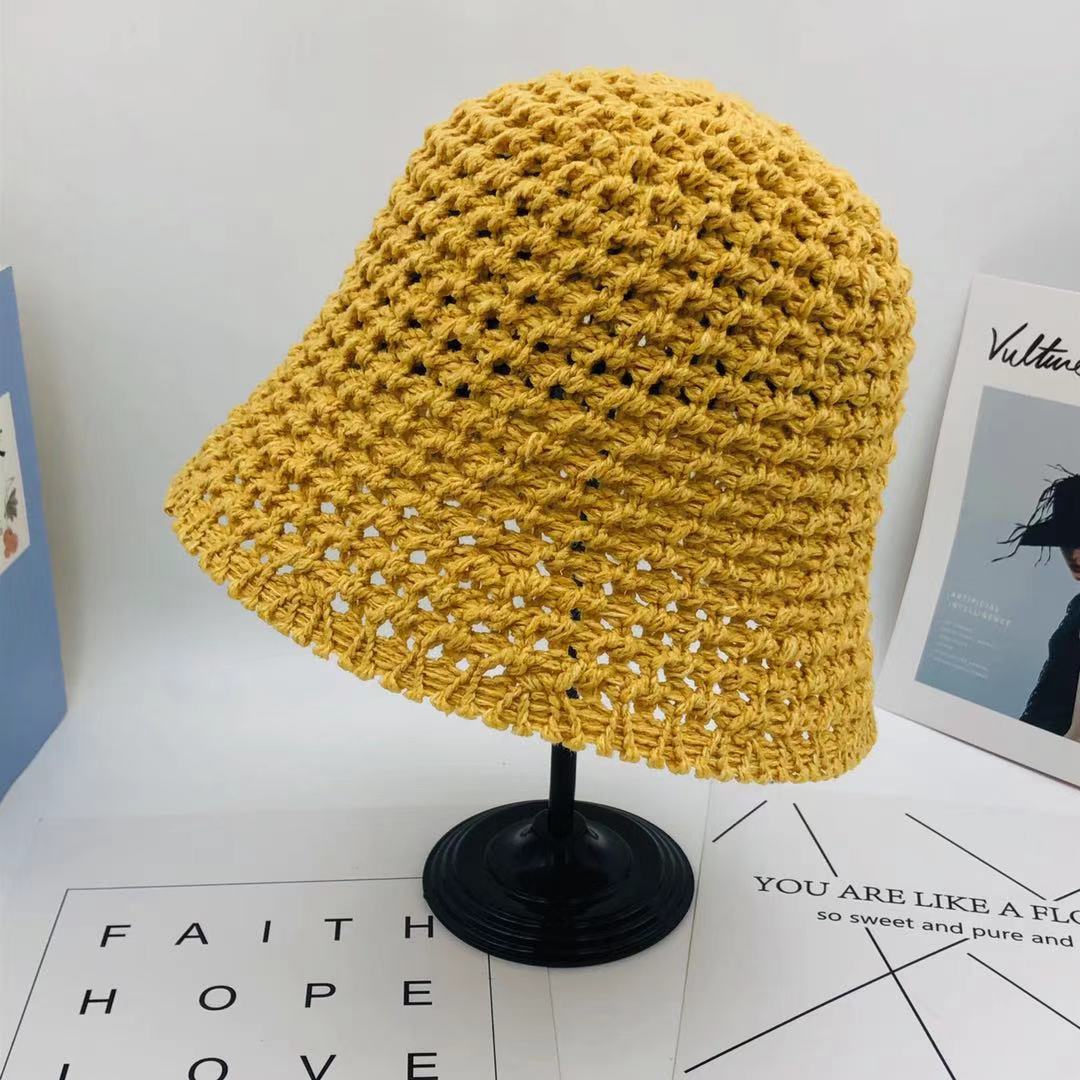 Summer Korean-style trendy, versatile, fashionable and internet-famous Japanese-style thin bucket fisherman hat, sun protection and shade basin hat detail image 7