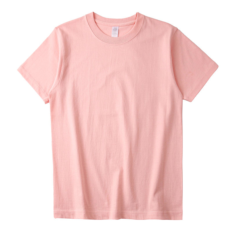 Camiseta de manga corta para hombres de color sólido blanco cuello redondo grueso no perezoso de algodón legging para hombres