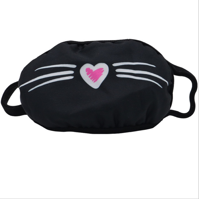 Cross-border fashion dust-proof and breathable trendy cotton fabric printed, customizable and washable children's color printed mask [Exclusive for foreign trade] Civilian, civilian, civilian detail image 12