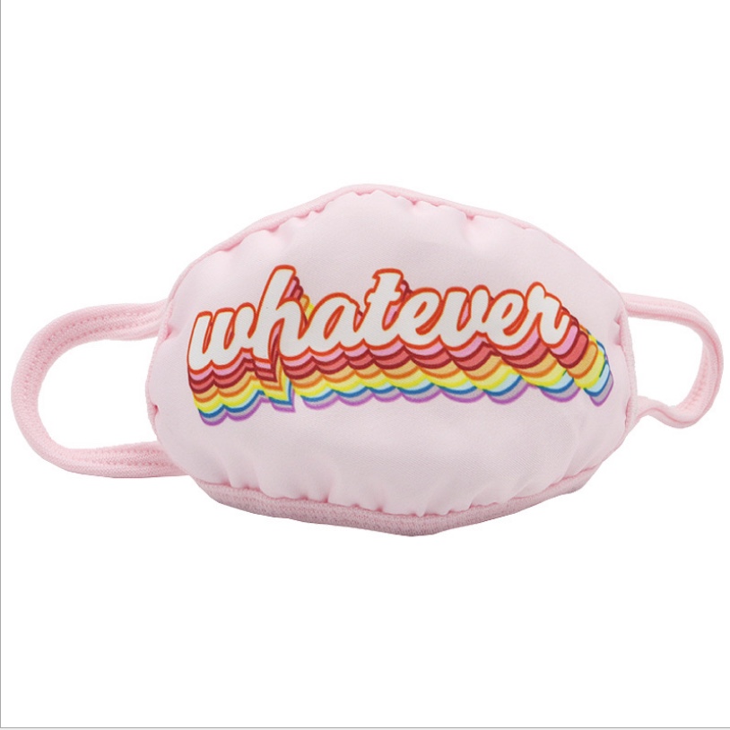 Cross-border fashion dust-proof and breathable trendy cotton fabric printed, customizable and washable children's color printed mask [Exclusive for foreign trade] Civilian, civilian, civilian Application Scenario