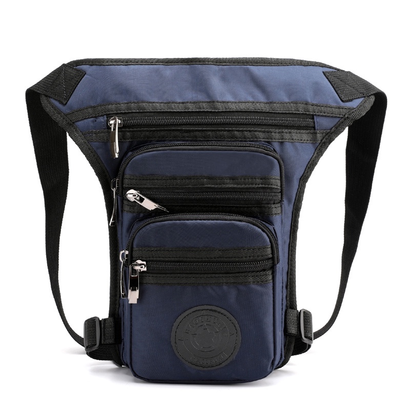 Cross-Border For The Wholesale Of New Waterproof Camouflage Pure Color Cloth Legs Outside The Multi-Functional Fishing Fanny Pack Chest Bag Riding Bag