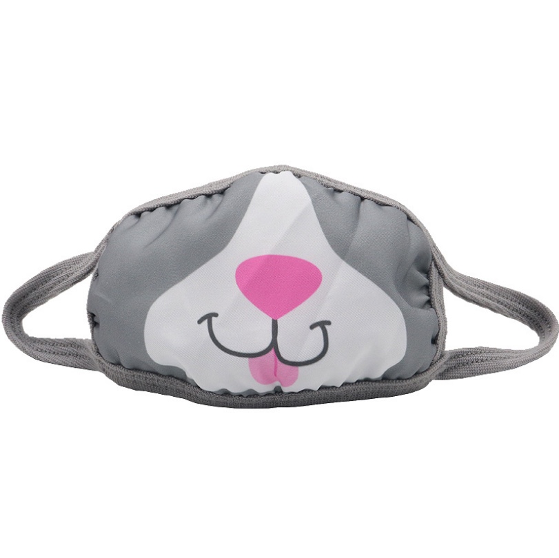 Cross-border fashion dust-proof and breathable trendy cotton fabric printed, customizable and washable children's color printed mask [Exclusive for foreign trade] Civilian, civilian, civilian detail image 10