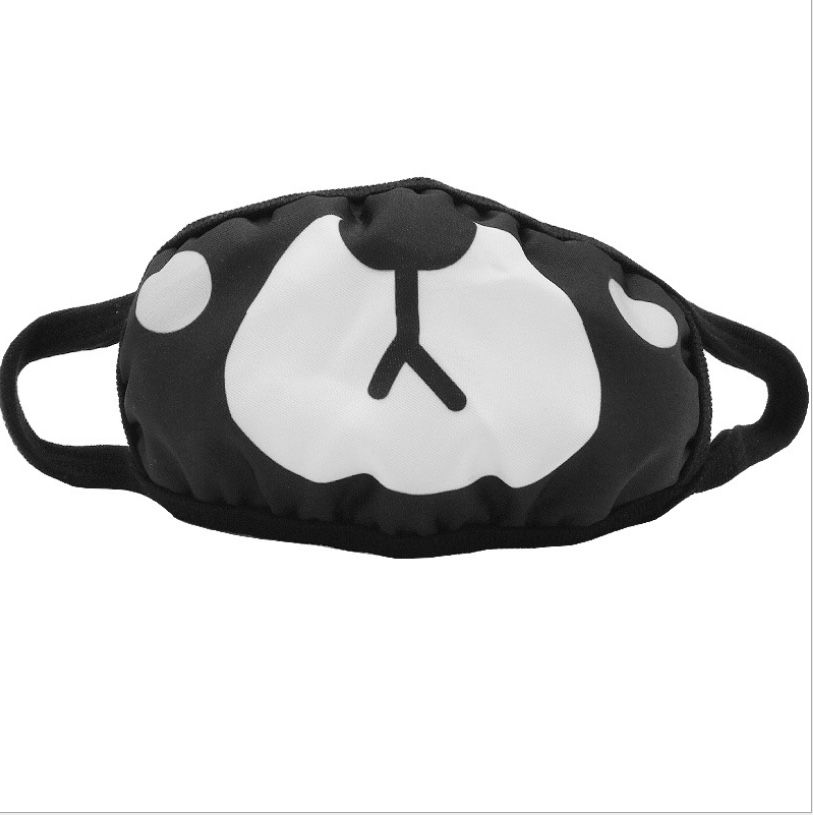 Cross-border fashion dust-proof and breathable trendy cotton fabric printed, customizable and washable children's color printed mask [Exclusive for foreign trade] Civilian, civilian, civilian detail image 5