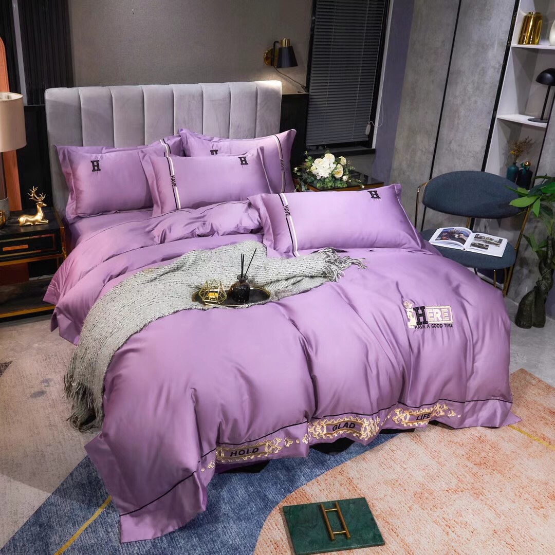 曼文100支贡缎澳棉刺绣四件套床上用品家纺被套详情6