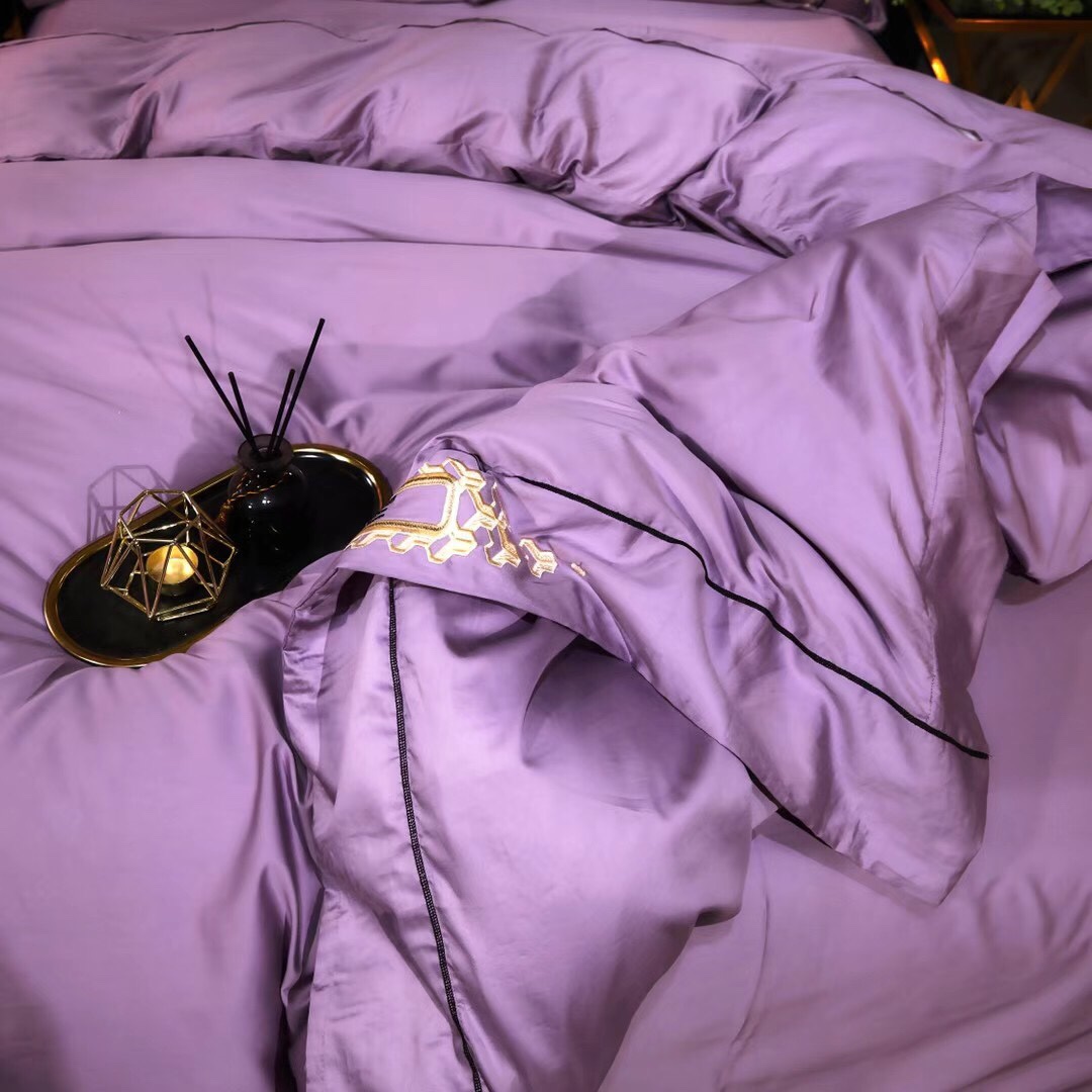 曼文100支贡缎澳棉刺绣四件套床上用品家纺被套详情10