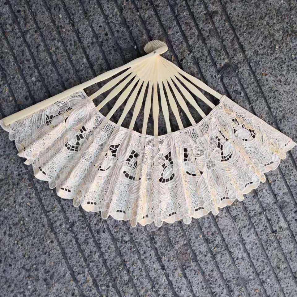 水溶花边 花个 工艺扇水溶花边蕾丝刺绣