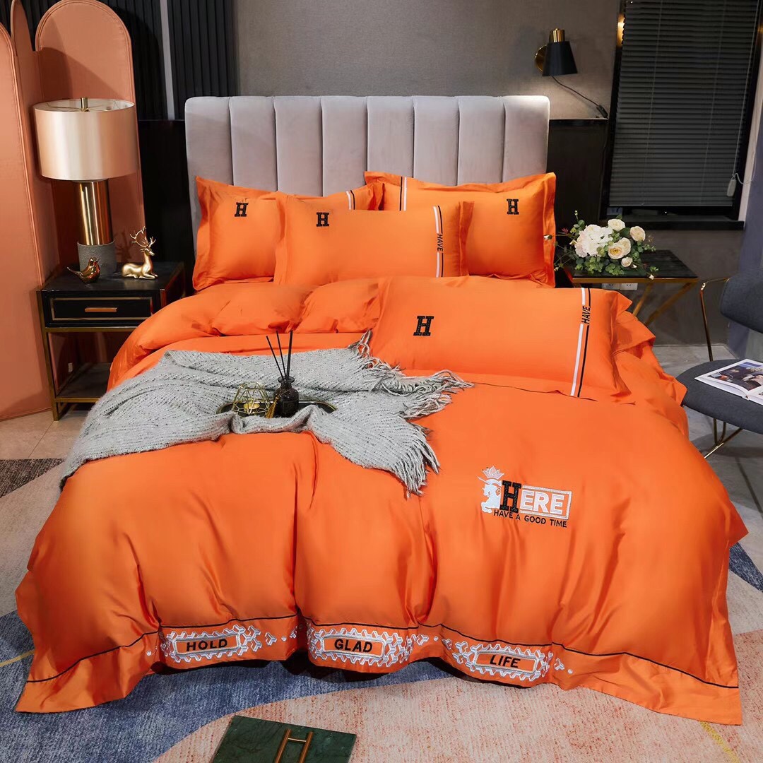 曼文100支贡缎澳棉刺绣四件套床上用品家纺被套详情1