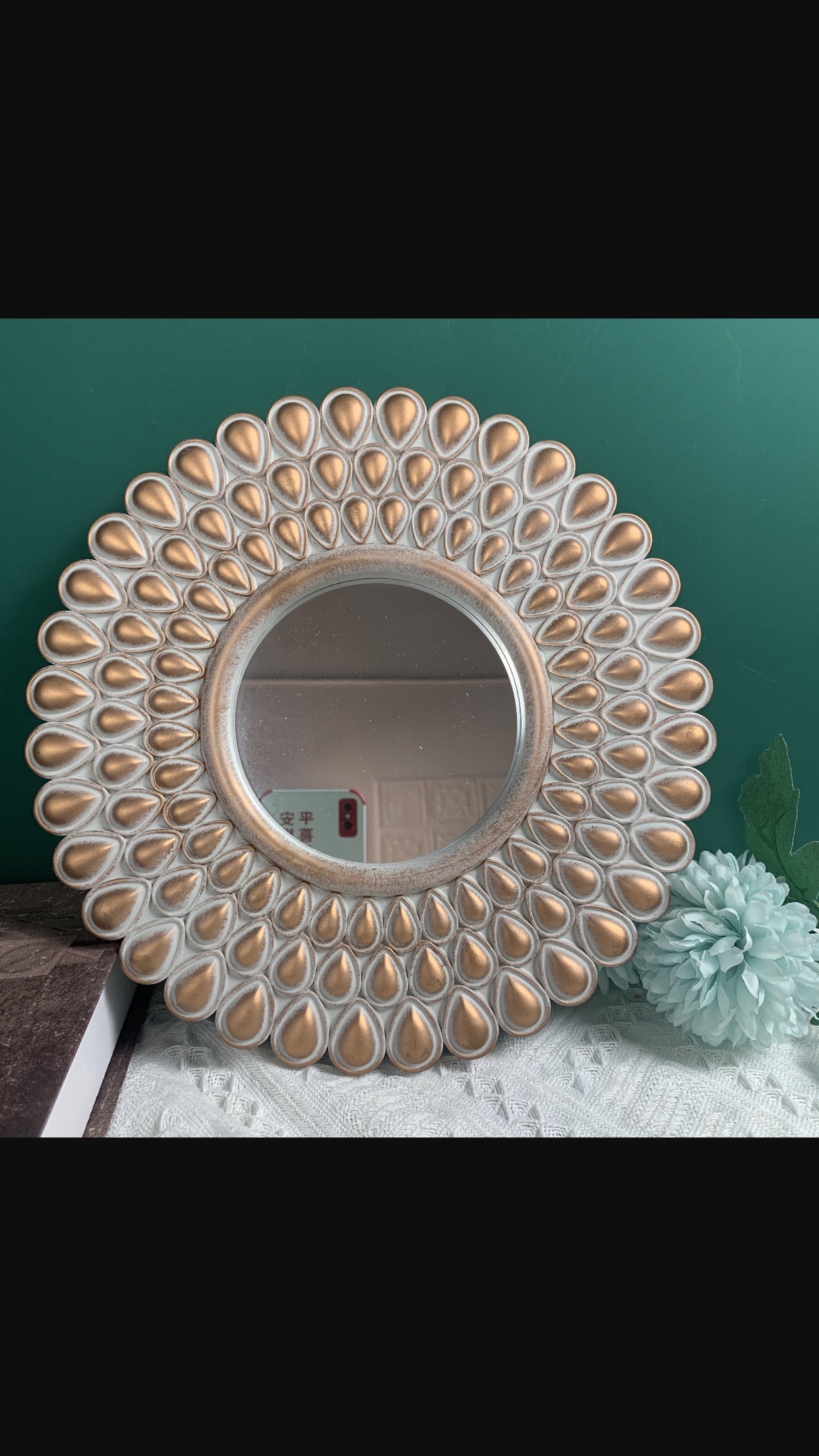 孔雀玄关装饰镜产品图