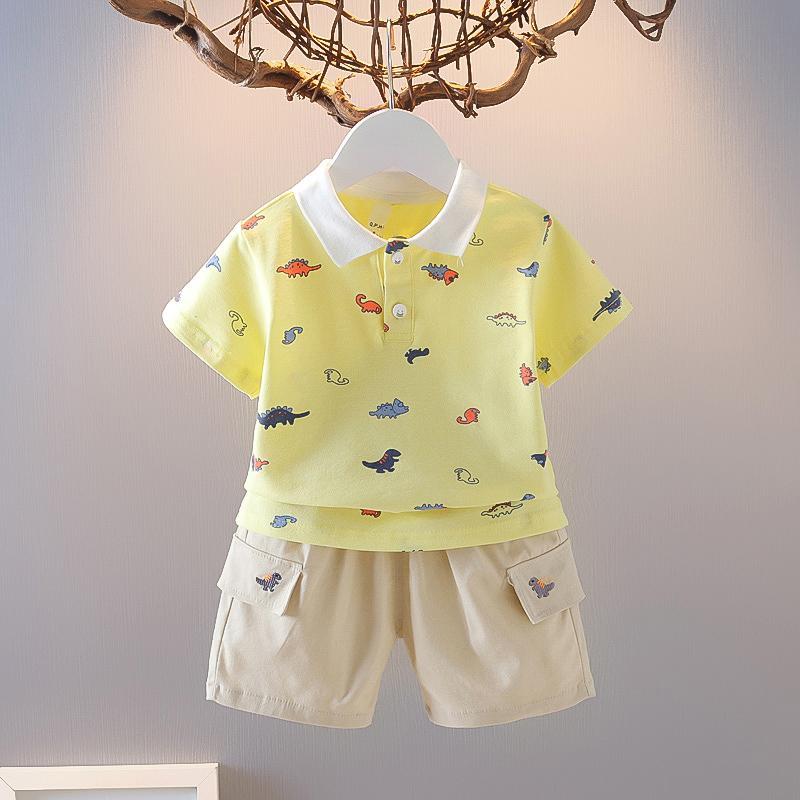 23男童夏装短袖套装夏季新款韩版婴幼儿童帅气夏天童装