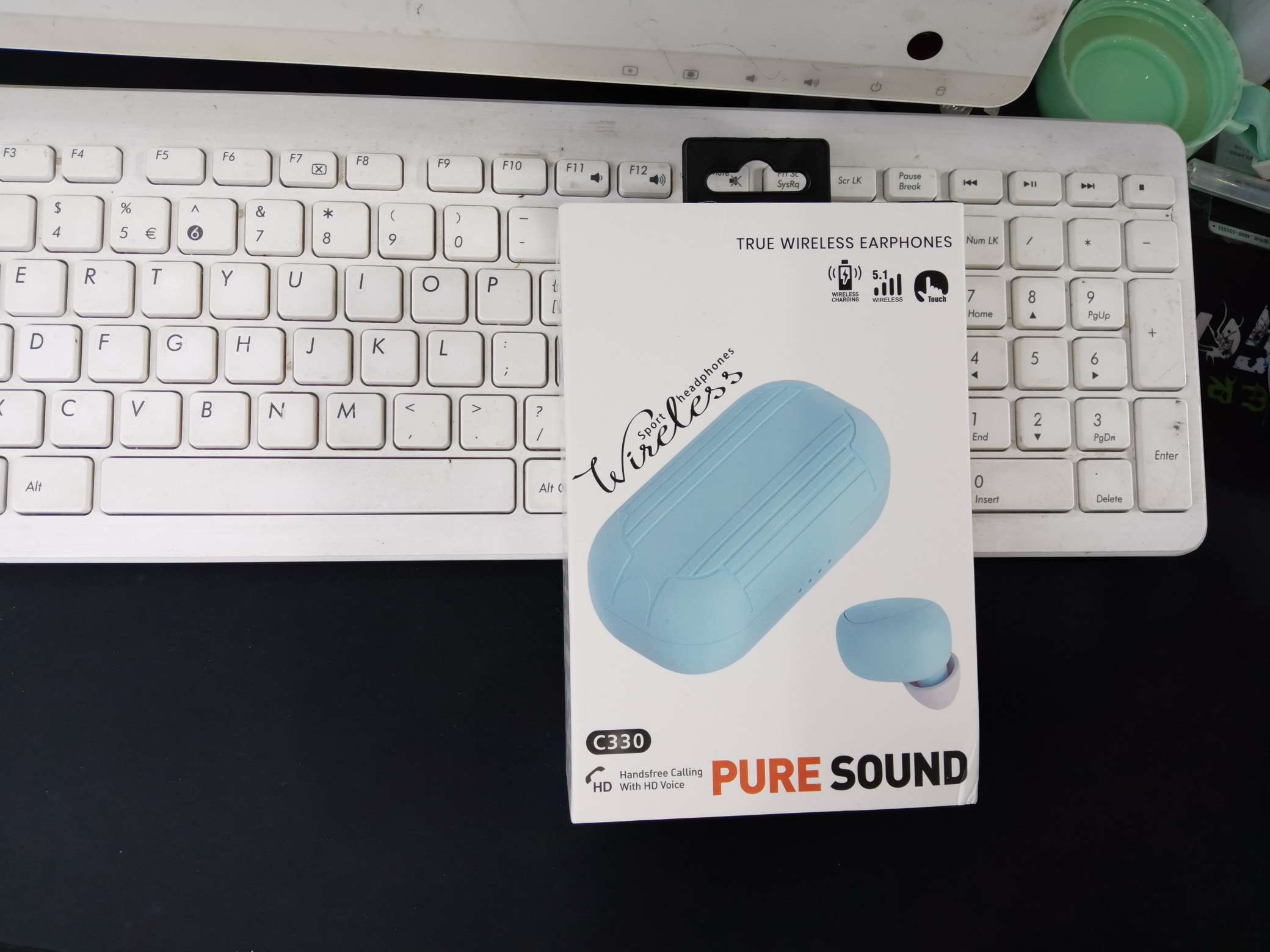 ruyunda华强北C330骨传导蓝牙耳机 无线座充超长续航高清音质运动跑步通用产品图