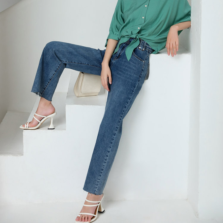 Jimmy Seio 2021 Summer New style flared jeans 1B2113007 details Picture