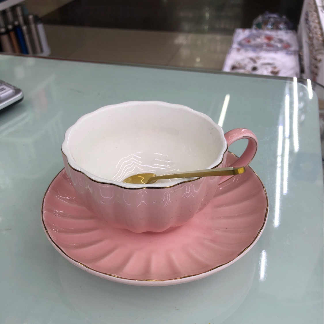 两杯两碟带勺带电镀铁架2118详情图1