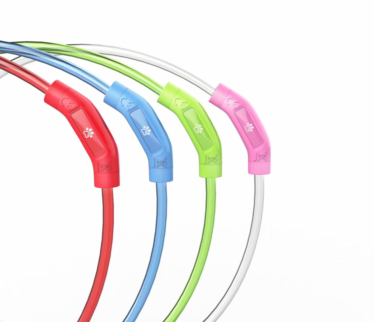 升级版导光条发光项圈⭕️ ，增加立体感
两边用螺帽旋转卡紧，方法快捷。
两边增加硅胶密封圈，防水。
双向导光，更亮！详情图4