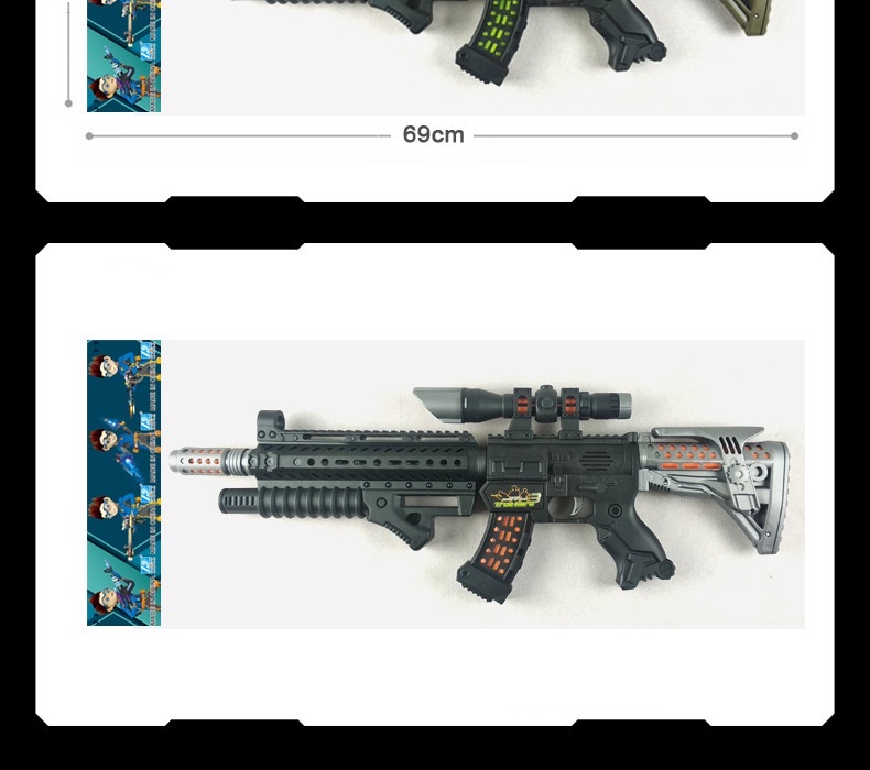 DF-40218声光枪语音枪突击枪星能冲击者儿童电动玩具枪详情图9