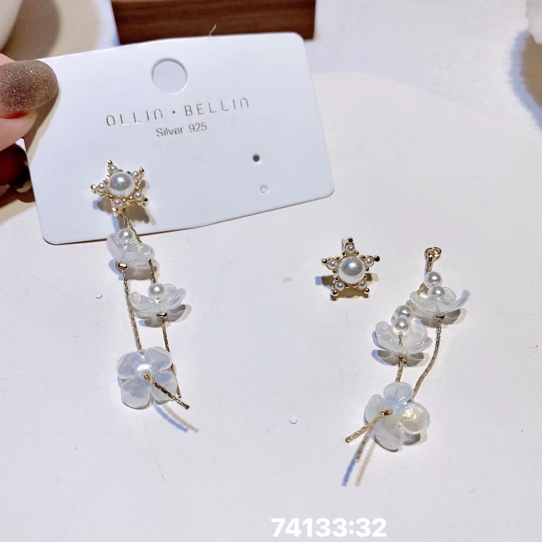 Five-Pointed Star Summer Fairy Earrings Korean Version Of Fashion Generous Trend Oulin Bellin-120 details Picture