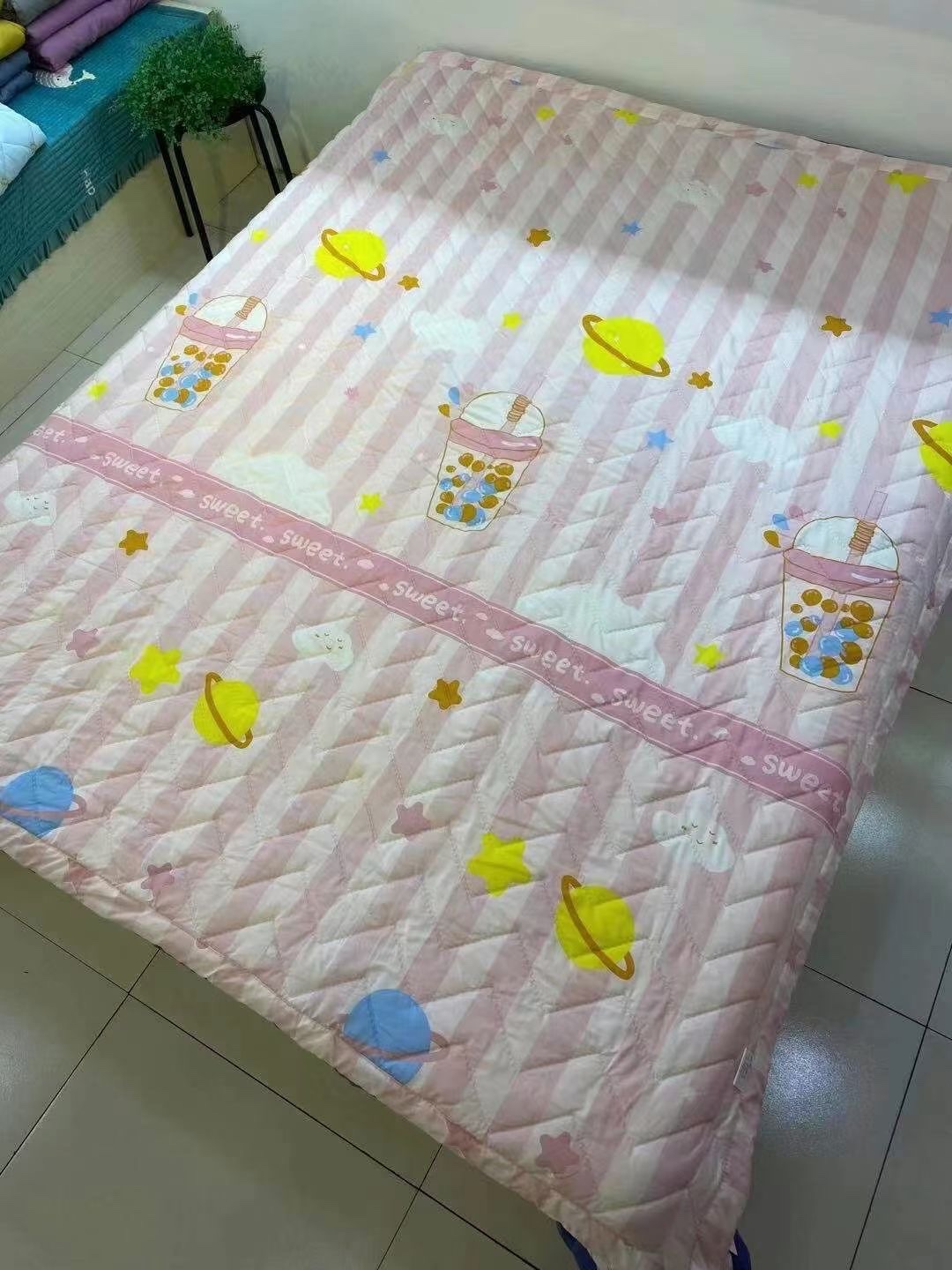 New Skin Friendly Velvet Multi-Needle Summer Cooling Quilt full figure