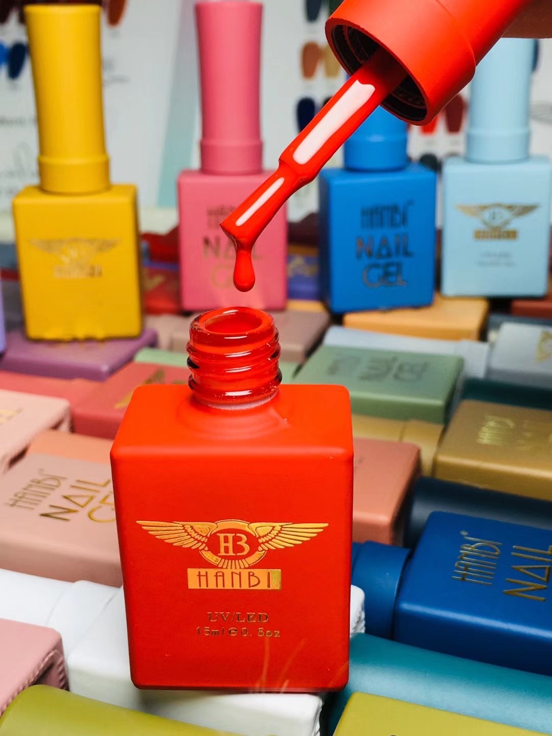 2021 New Popular Color Holding Long-Lasting Nail Varnish Glue, Nail Salon Set Of Special Nail Varnish Glue, One Color Bottle Convenient Color Selection Application Scenario