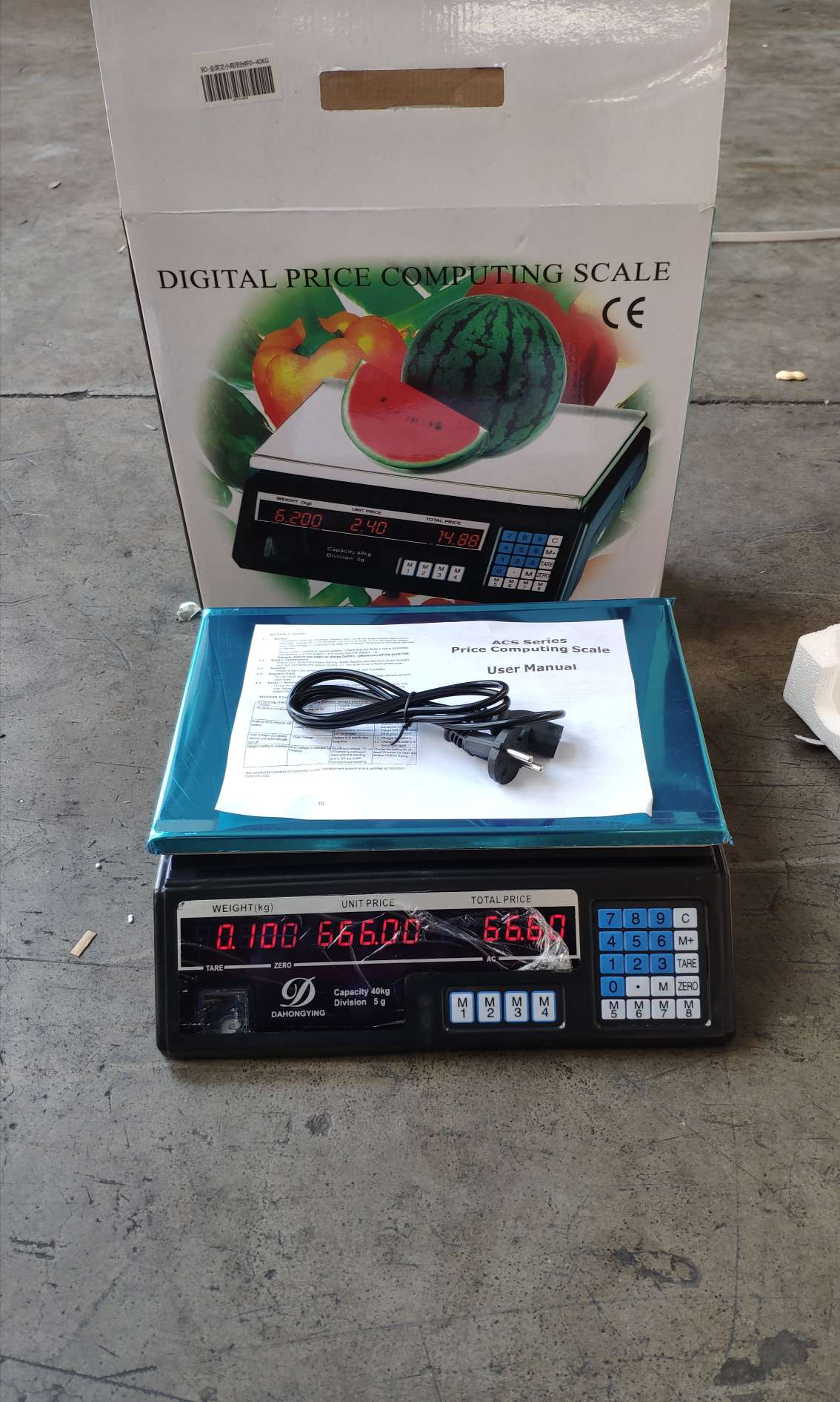 卖菜电子秤40kg电子计价秤商用电子桌秤水果秤台秤英文详情图4